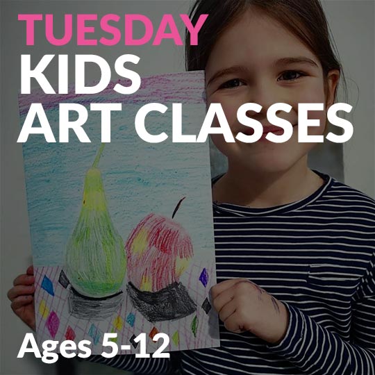 Tuesday kids art classes Killarney